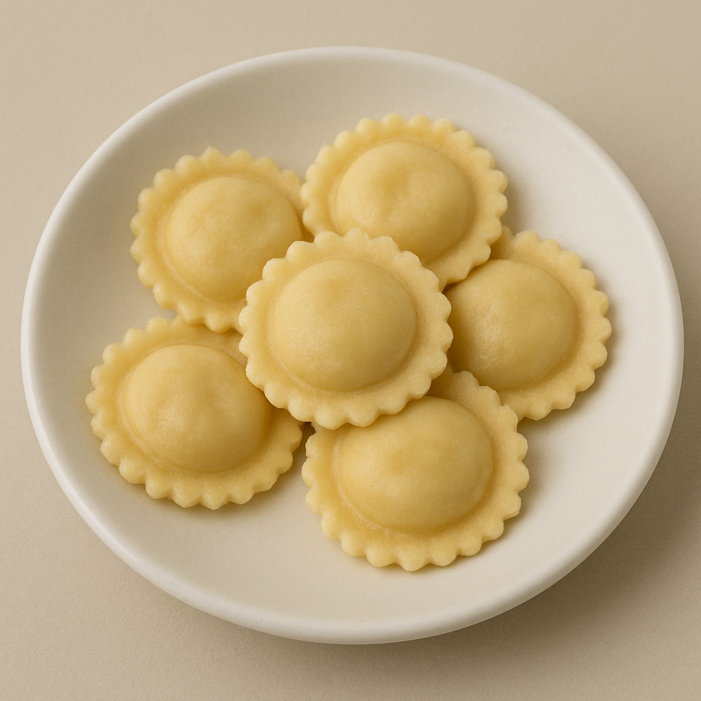 Raviolis de Carne, Queso y Espinaca